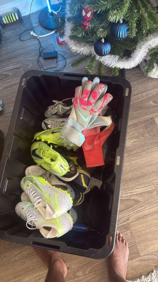 Keeper gloves and boots packed for shipping